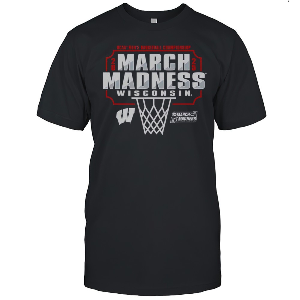 top-wisconsin-badgers-march-madness-2025-mens-basketball-championship-t-shirt-tlvok0nw Top Wisconsin Badgers March Madness 2025 Mens Basketball Championship T-Shirt