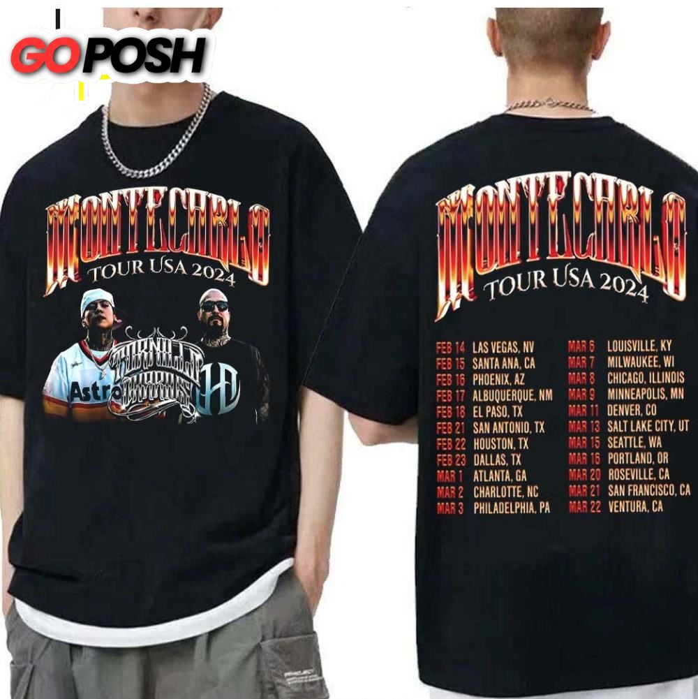 Tornillo x Dharius Montecarlo Tour Usa 2024 T-Shirt
