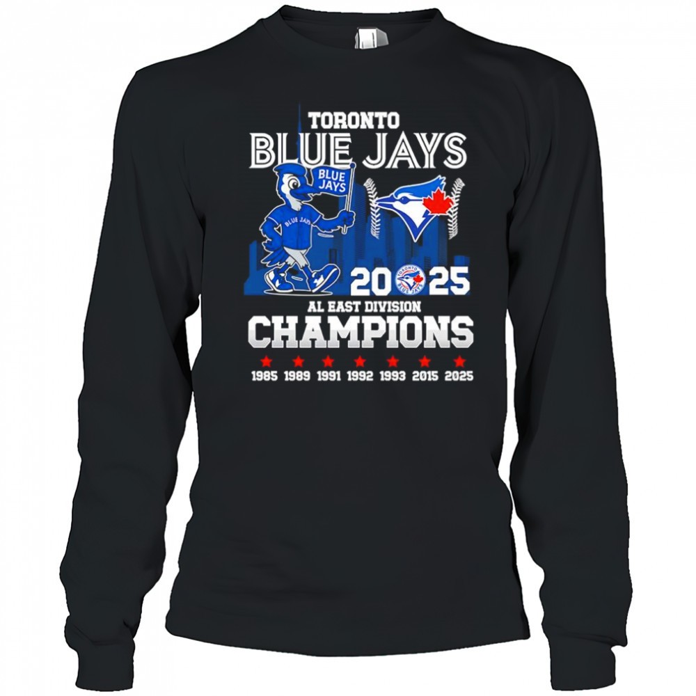 toronto-blue-jays-2025-al-east-division-champions-mascot-logo-shirt-qu26ff23 Toronto Blue Jays 2025 AL East Division Champions mascot logo shirt