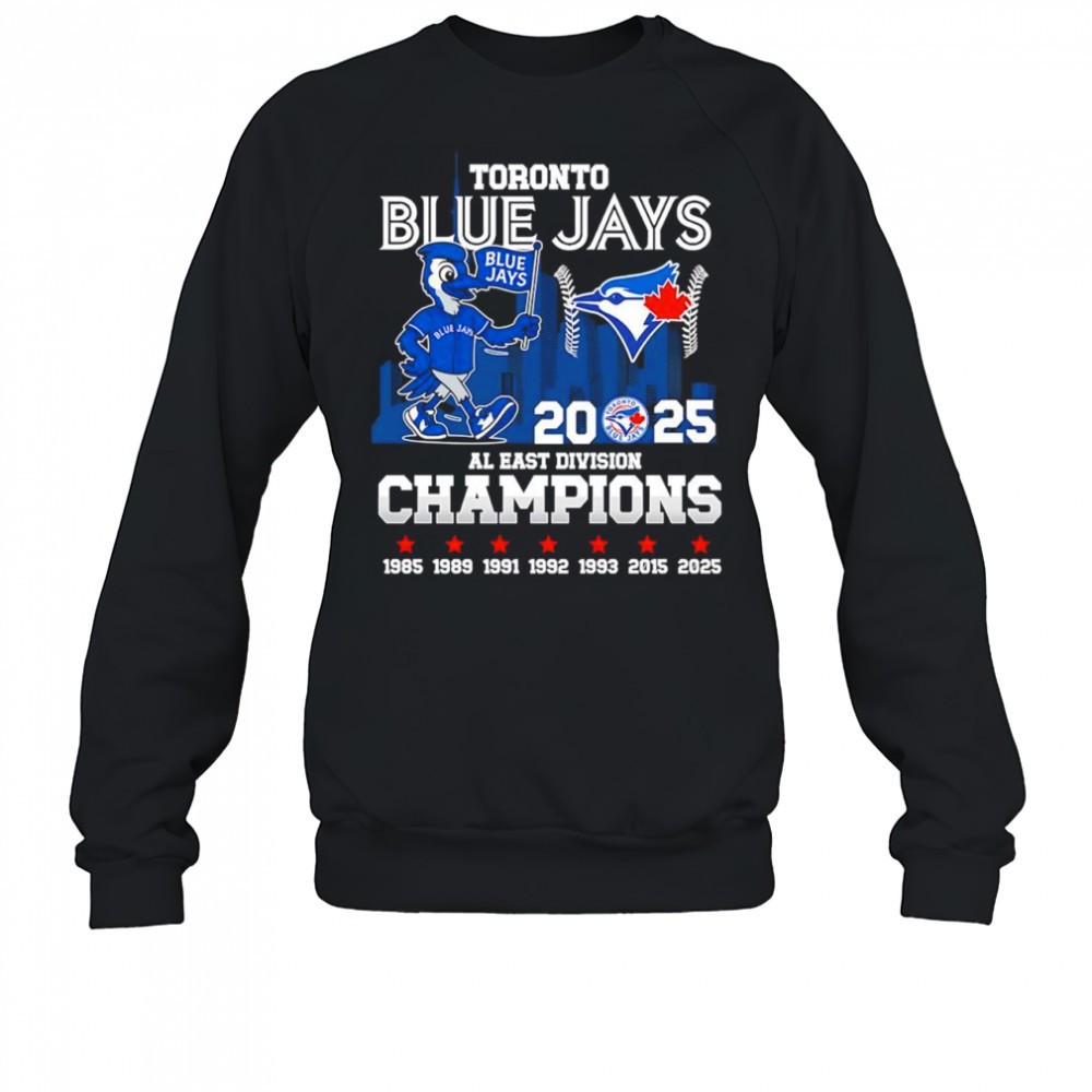 toronto-blue-jays-2025-al-east-division-champions-mascot-logo-shirt-qu26ff23 Toronto Blue Jays 2025 AL East Division Champions mascot logo shirt