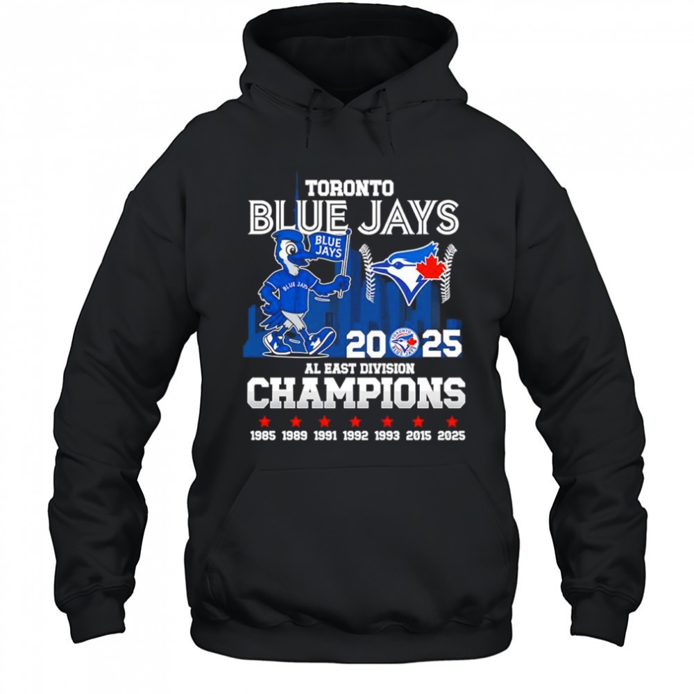 Toronto Blue Jays 2025 AL East Division Champions mascot logo shirt