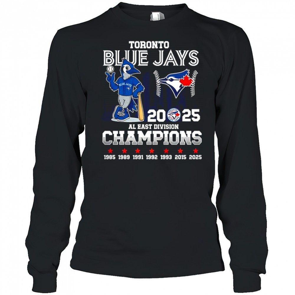toronto-blue-jays-baseball-al-east-division-champions-2025-mascot-shirt-zwi9ssqt Toronto Blue Jays baseball AL East division Champions 2025 mascot shirt