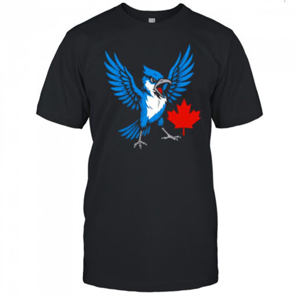 toronto-blue-jays-canadian-blue-jay-bird-red-maple-leaf-logo-shirt-ekaz1jm4 Toronto Blue Jays Canadian Blue Jay bird red maple leaf logo shirt