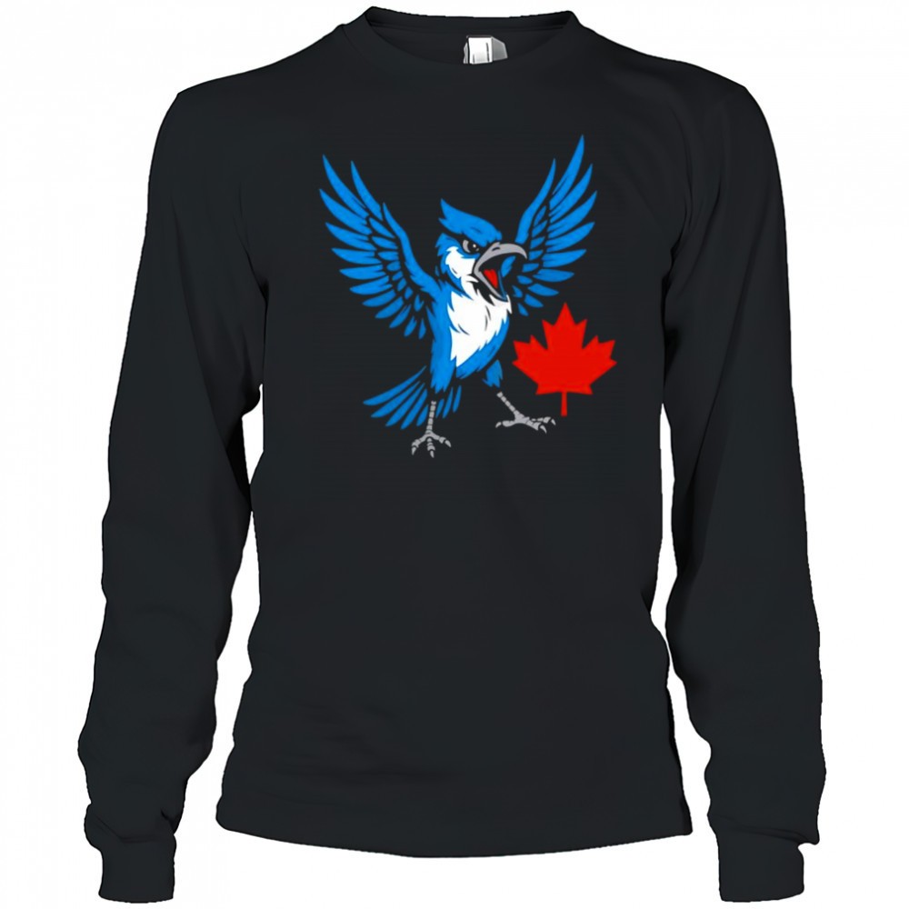 toronto-blue-jays-canadian-blue-jay-bird-red-maple-leaf-logo-shirt-ekaz1jm4 Toronto Blue Jays Canadian Blue Jay bird red maple leaf logo shirt