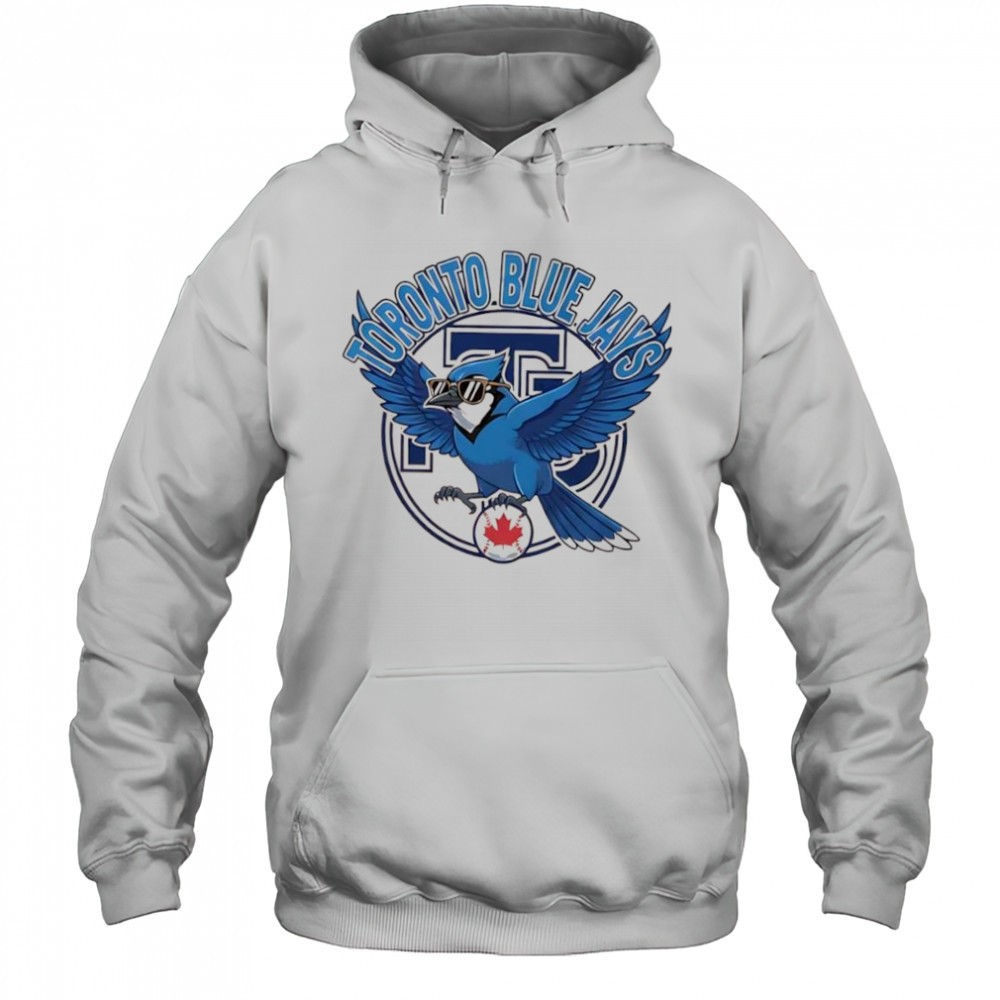 Toronto Blue Jays with Bluejay bird baseball maple leaf logo shirt