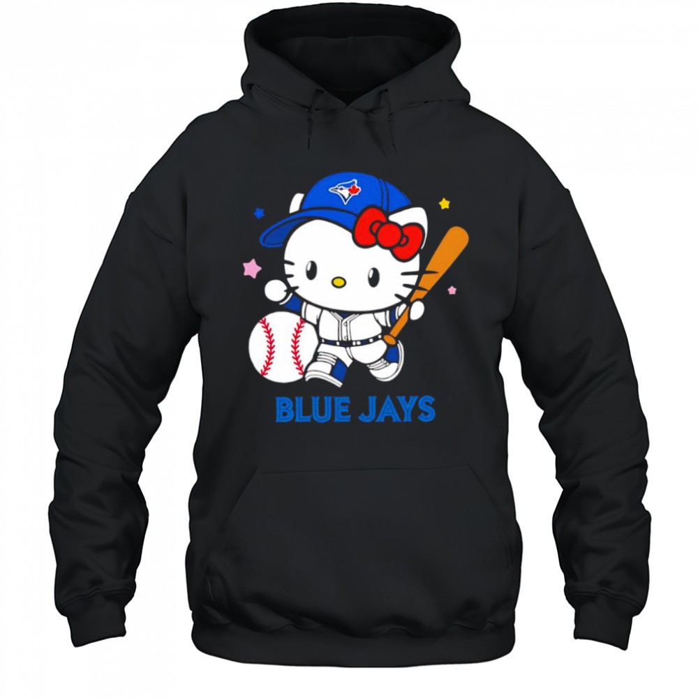 Toronto Blue Jays with Hello Kitty player collab logo shirt