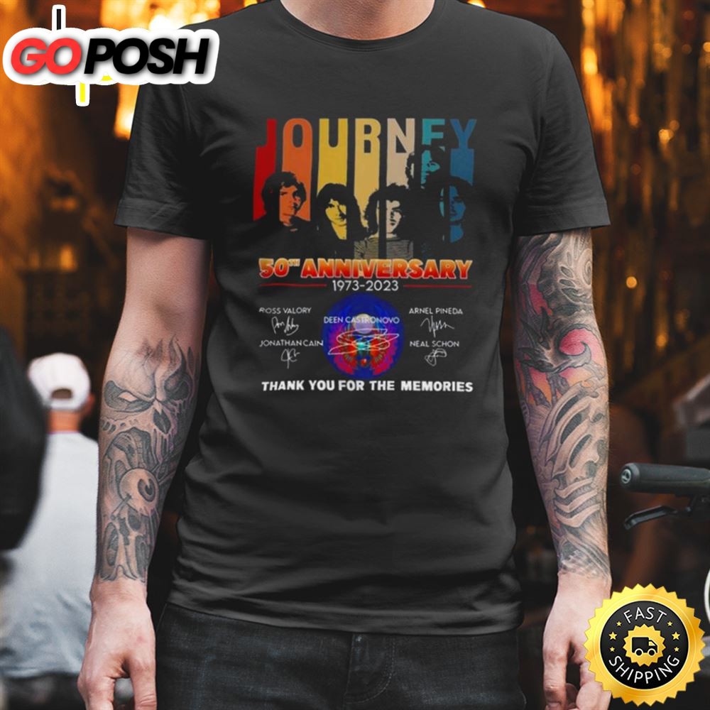 Toto Journey 2025 Freedom Tour 2025 Signatures T-shirt