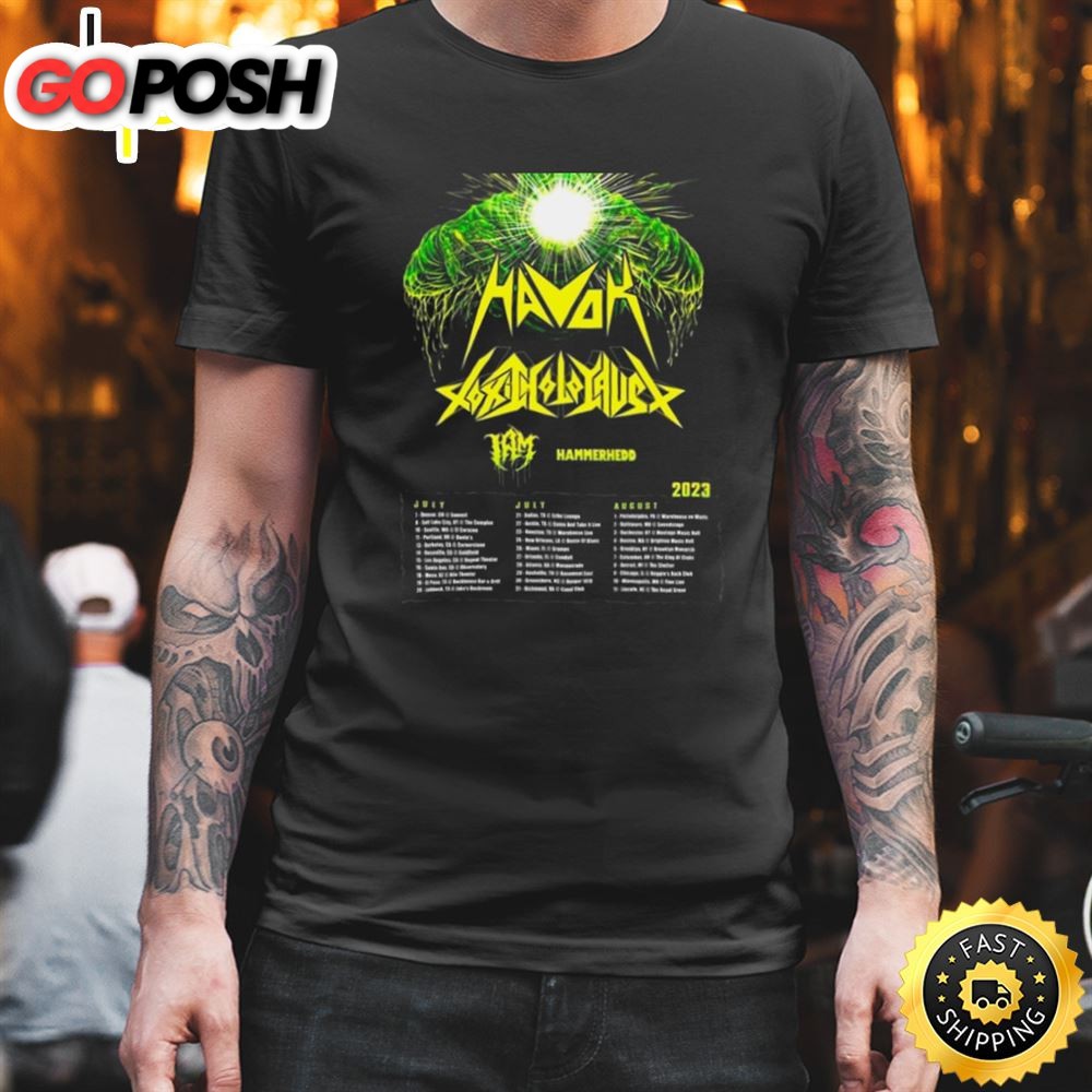Toxic Holocaust And Havok Announce Summer CO Headlining Tour 2025 T-shirt