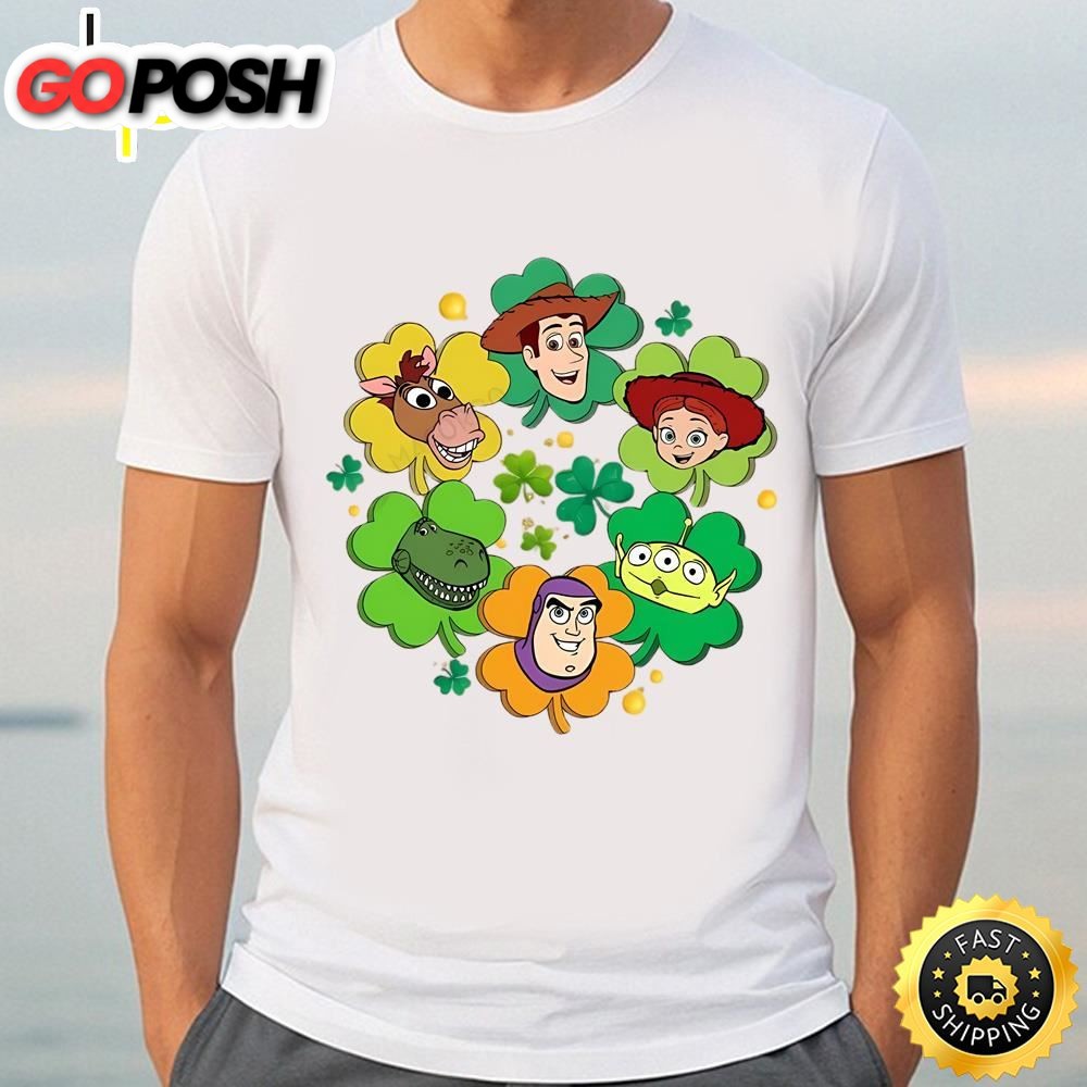 Toy Story Characters St Paddys Day Gifts For Him T-Shirt