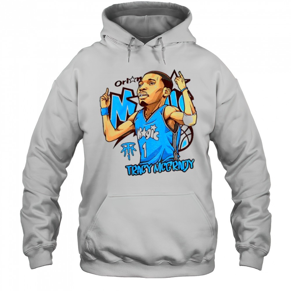 Tracy McGrady 1 Orlando Magic Basketball NBA cartoon shirt