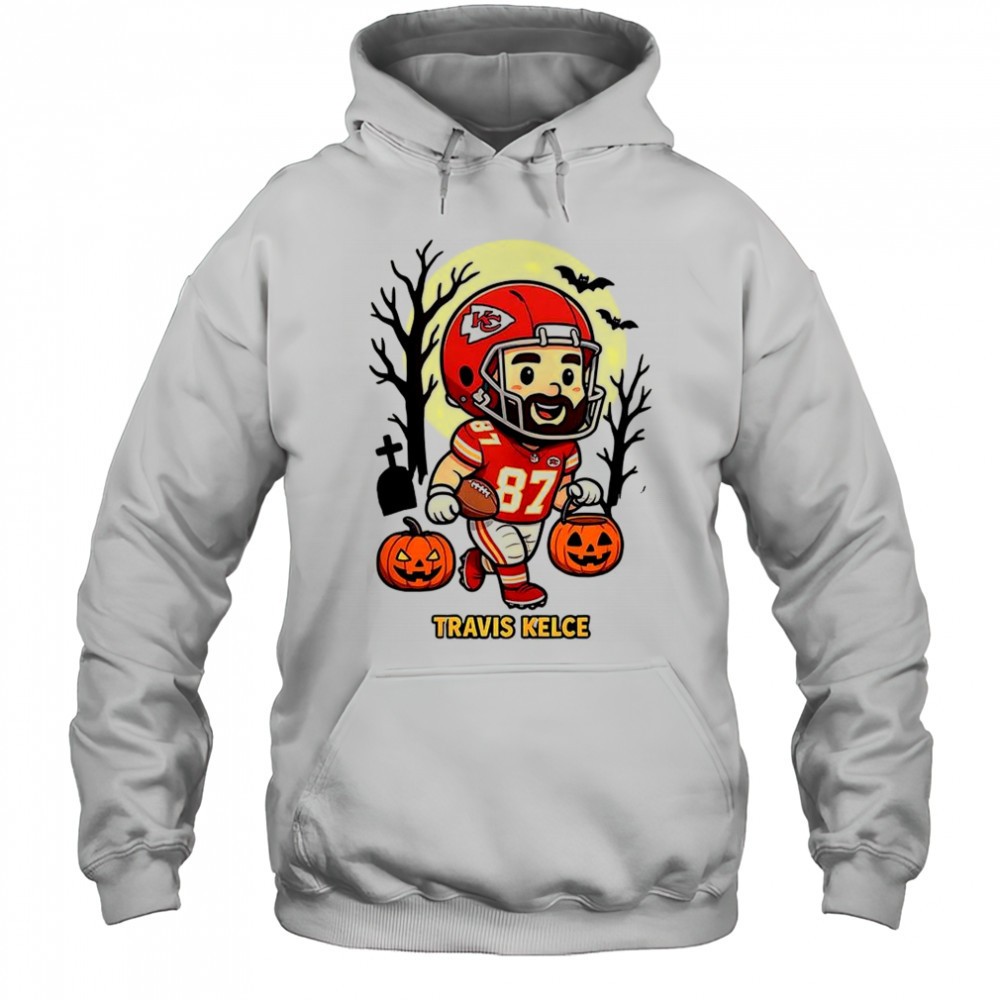 Travis Kelce Kansas City Chiefs football Jack-o-latern Halloween shirt