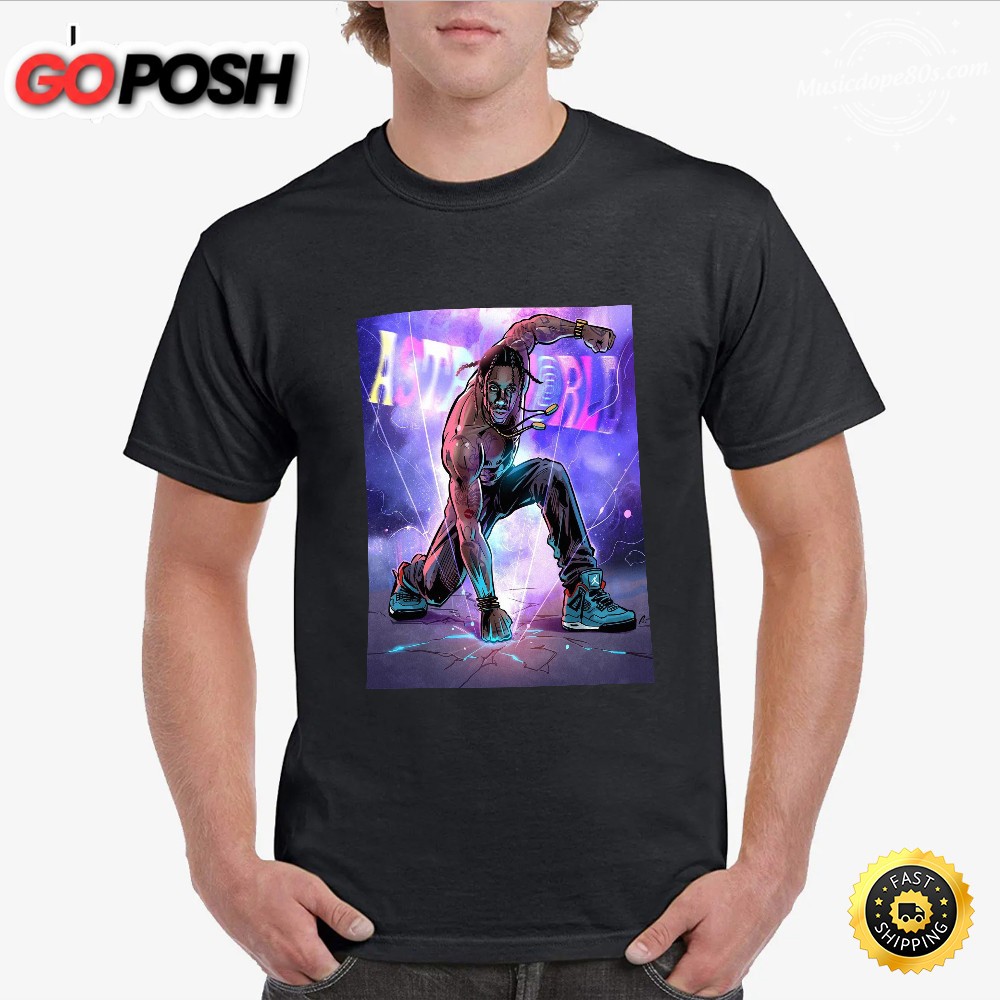 Travis Scott Astroworld Festival Unisex Black T-shirt