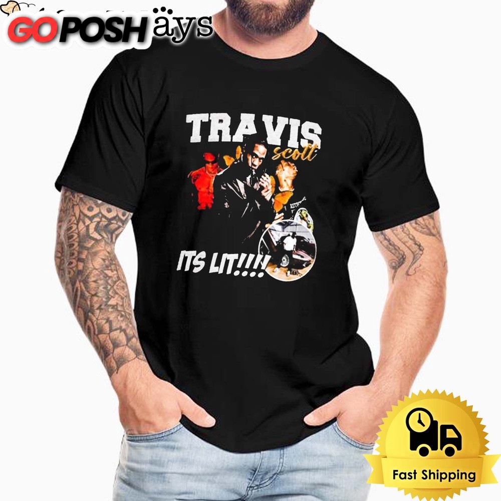 Travis Scott Its Lit Graphic 2024 Unisex T-Shirt