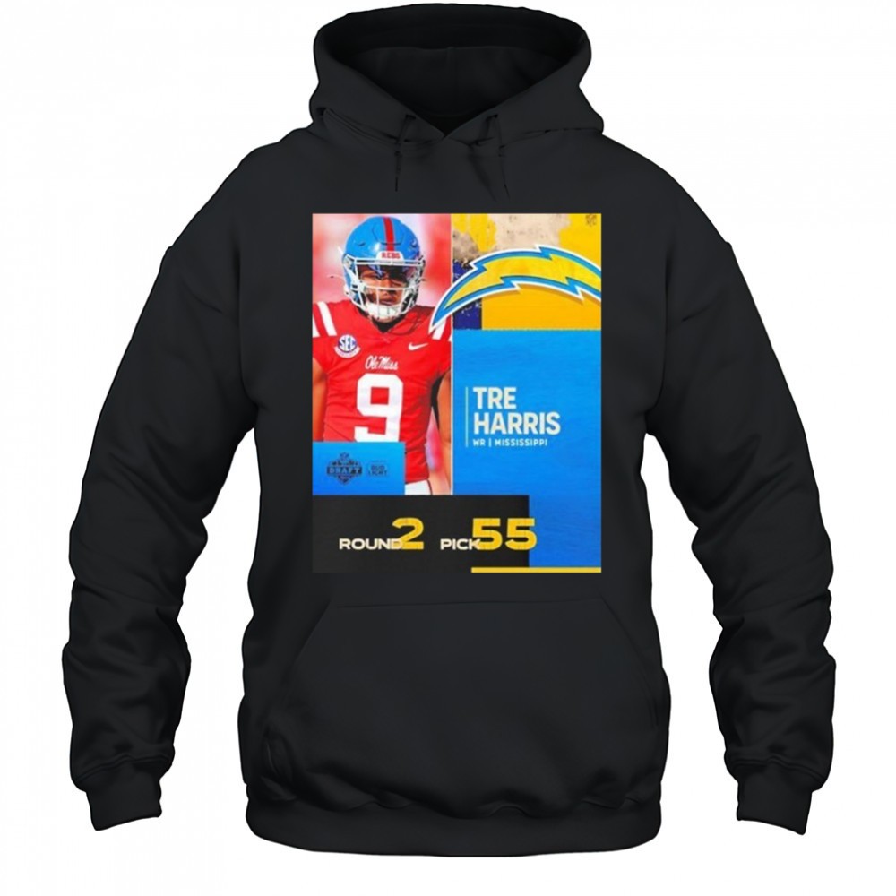 Tre Harris Los Angeles Chargers Pick 2025 Nfl Draft T-Shirt