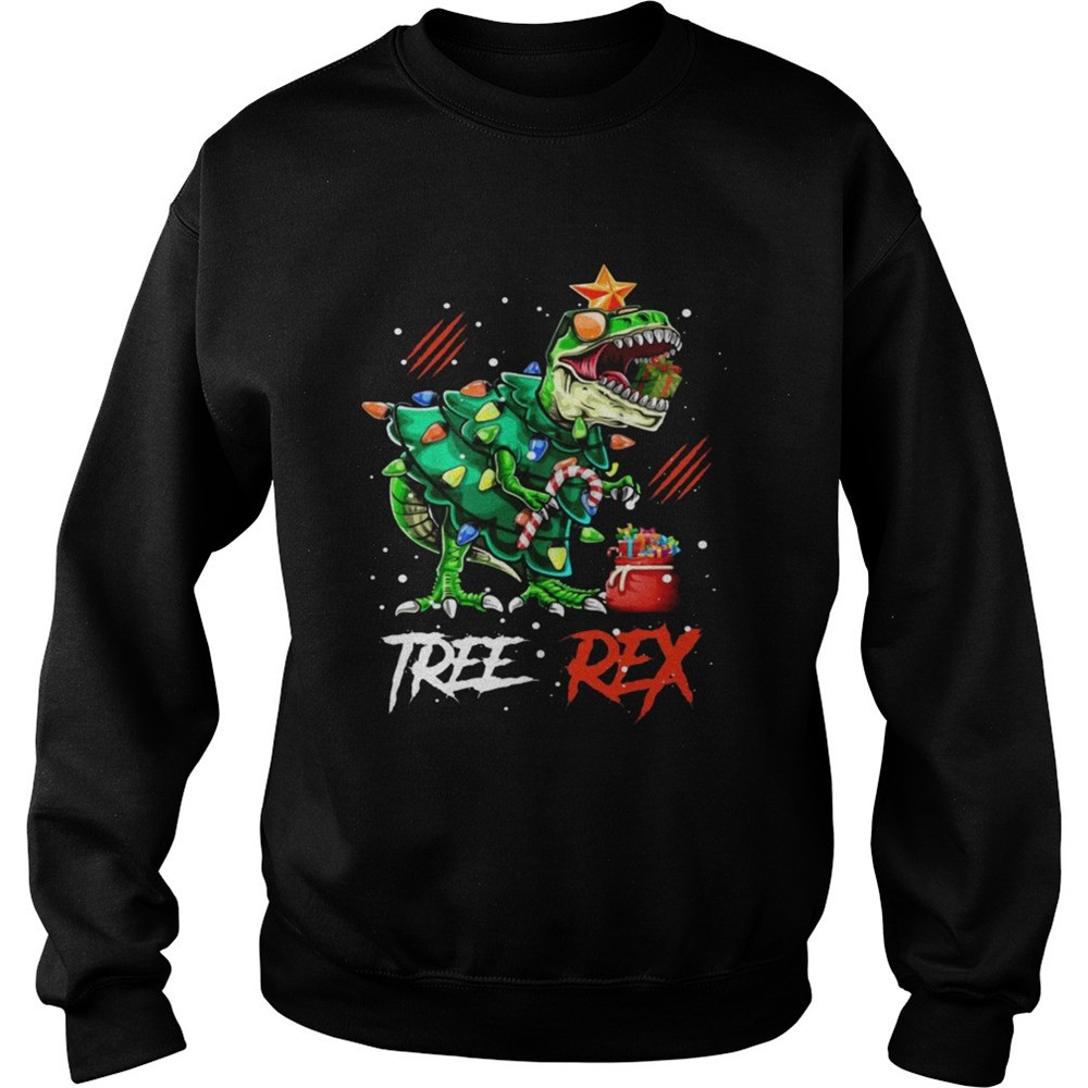 Tree Rex Dinosaur Christmas Tree Costume shirt