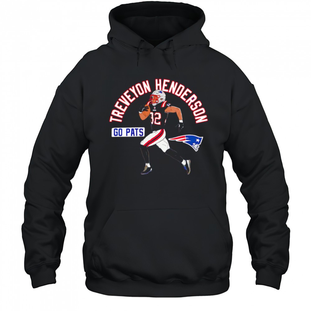 Treveyon Henderson 32 Go Pats New England Patriots player shirt