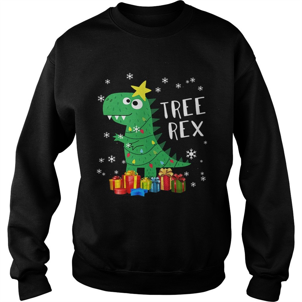 TRex Christmas Tree Dinosaur Christmas shirt
