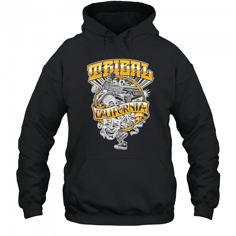 Tribal California Lowrider Car and Masks shirt