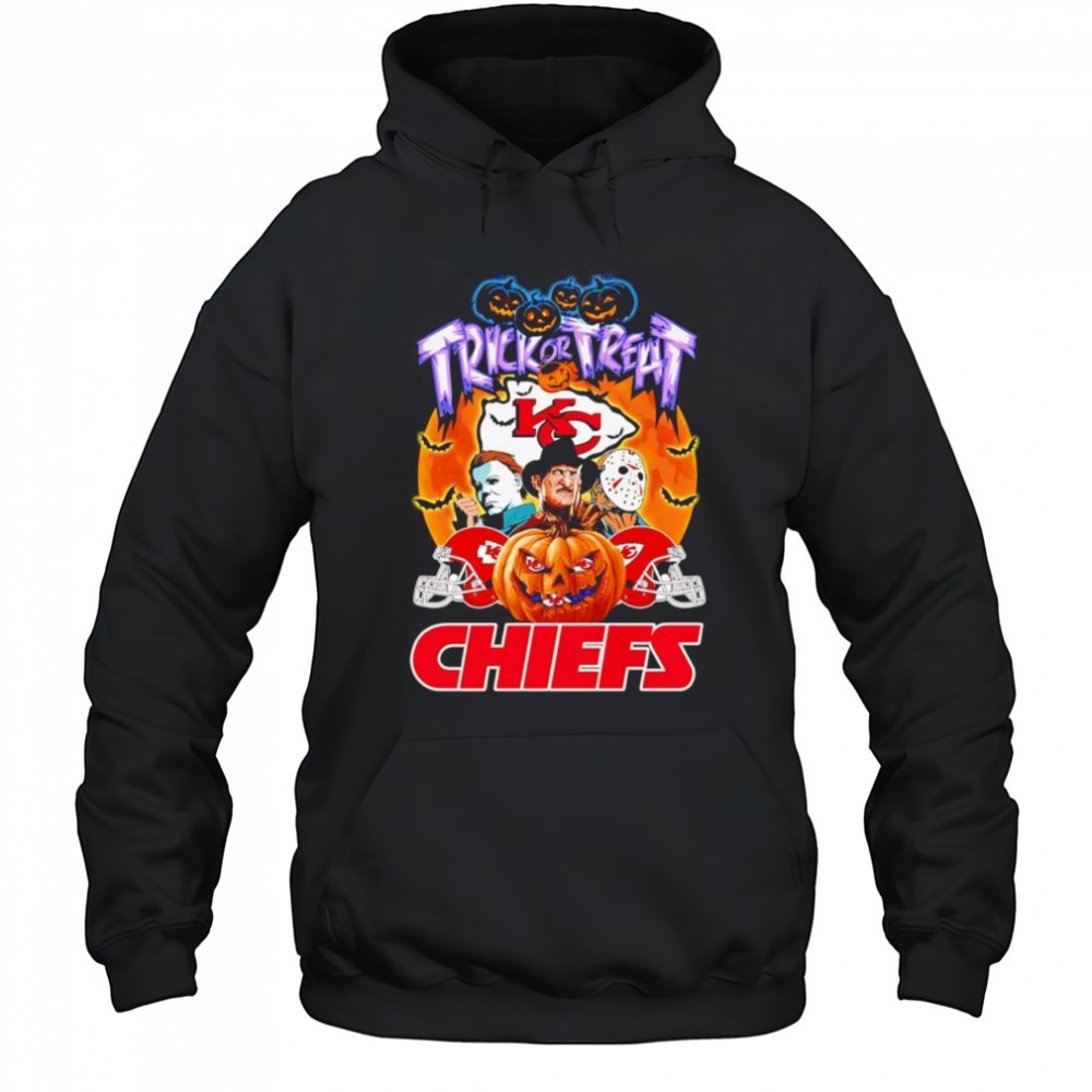 Trick or treat Kansas City Chiefs horror character shirt