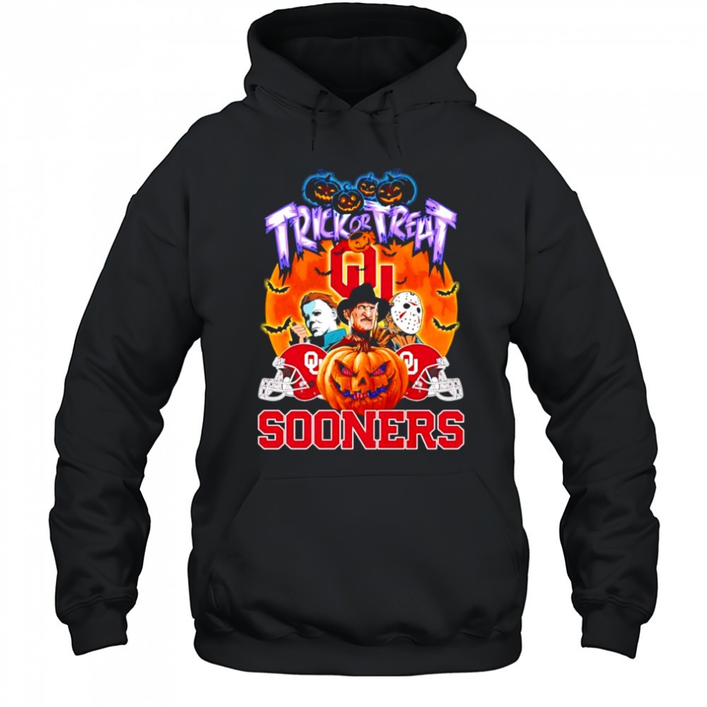 Trick or treat Oklahoma Sooners horror character shirt