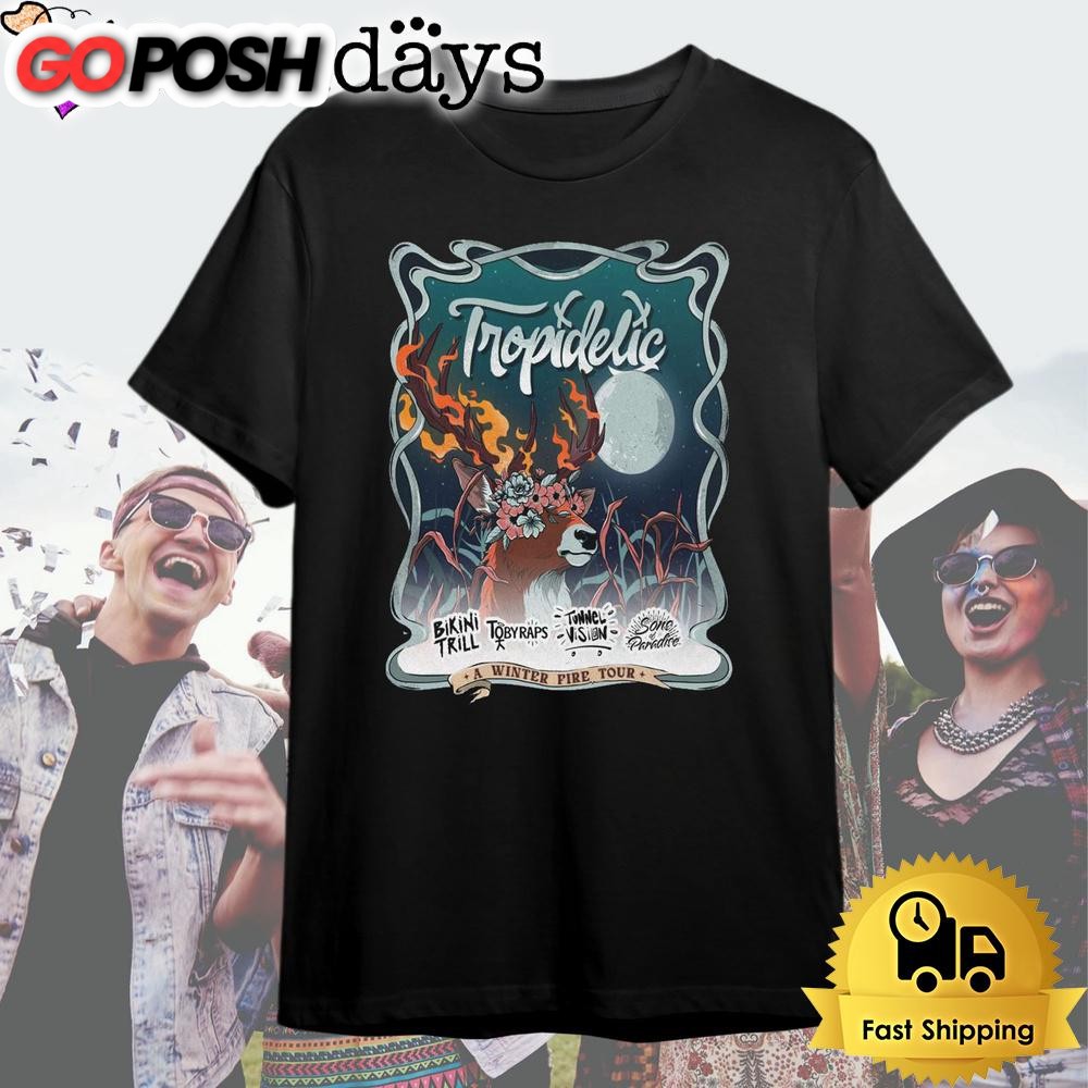 Tropidelic Tour A Winter Fire 2025 T Shirt
