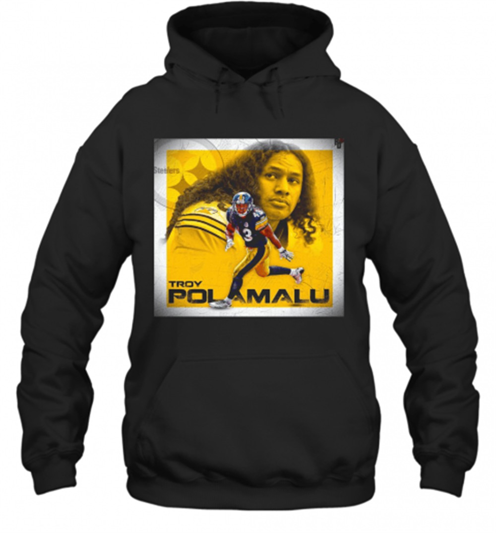 Troy Polamalu Pittsburgh Steelers Football Team T-Shirt