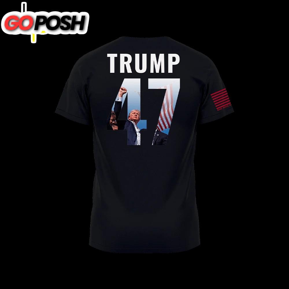 Trump 47 Back Black Unisex T-shirt
