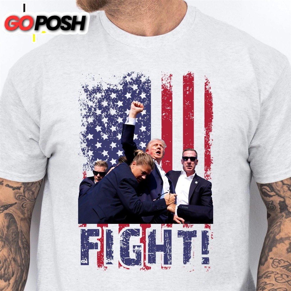 Trump Fight 2024 Shirt Trump 2024 Pennsylvania Rally Trump Supporters Shirt Bright