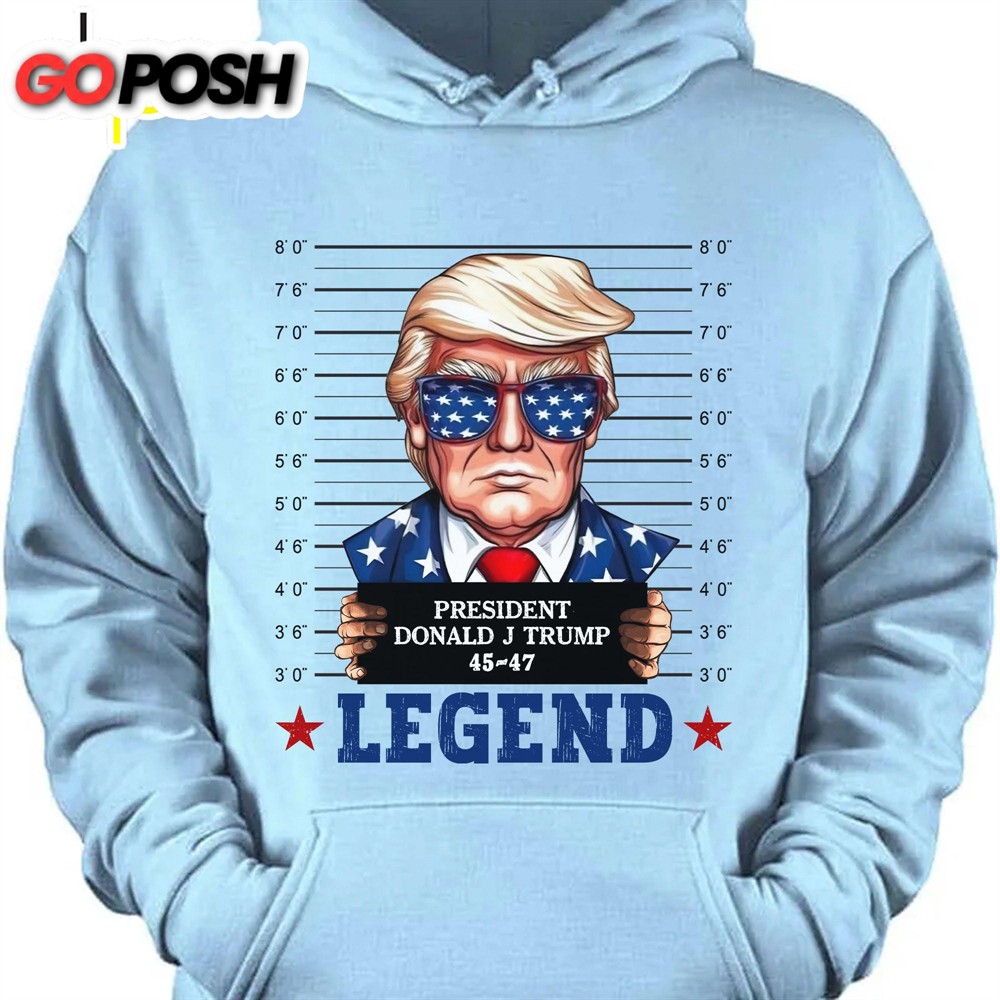 Trump Mugshot Legend Shirt Trump 2024 Shirt Trump Supporters Tee Donald Trump Shirt Bright