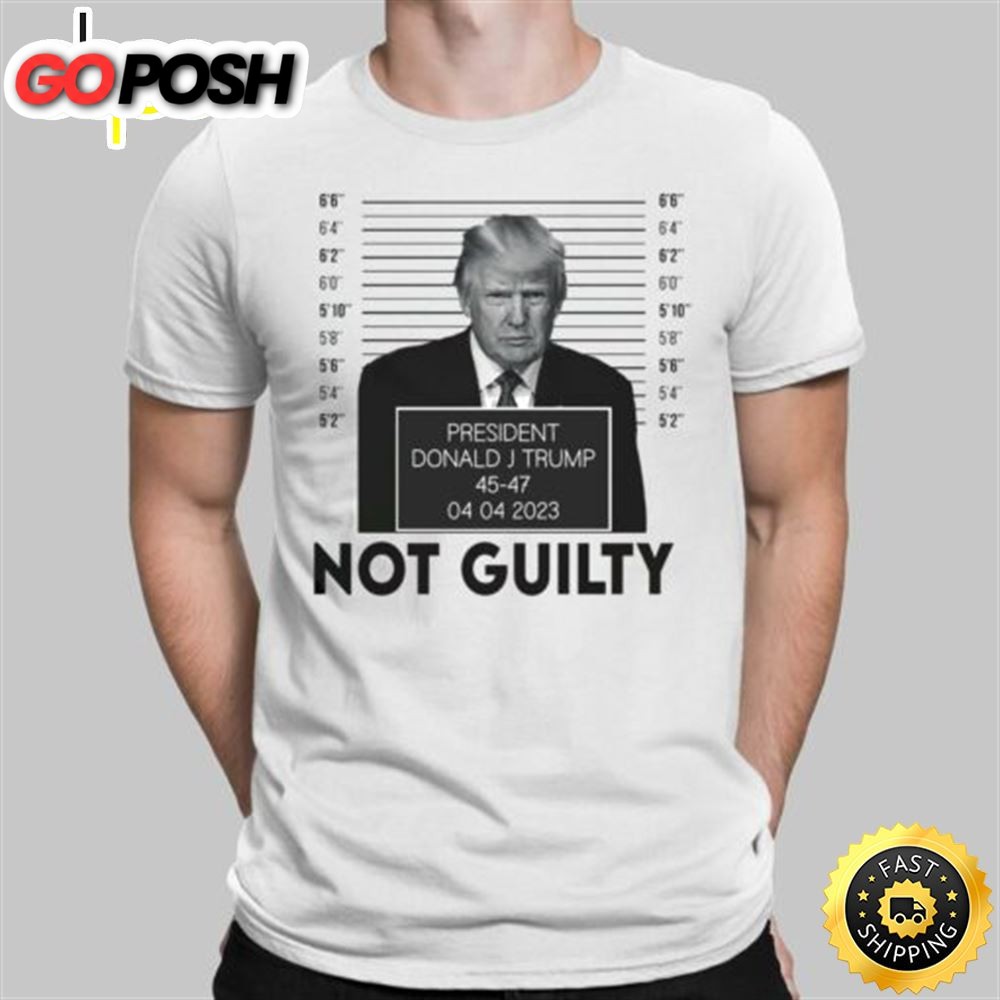 Trump Not Guilty White Unisex T-shirt