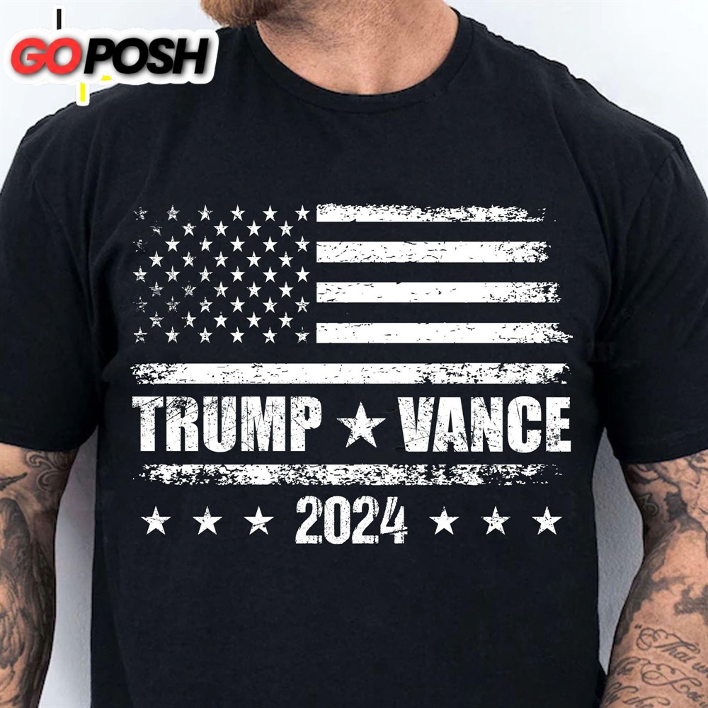 Trump Vance 2024 Shirt Republican Shirt Trump 2024 Shirt Trump Supporters Shirt Dark