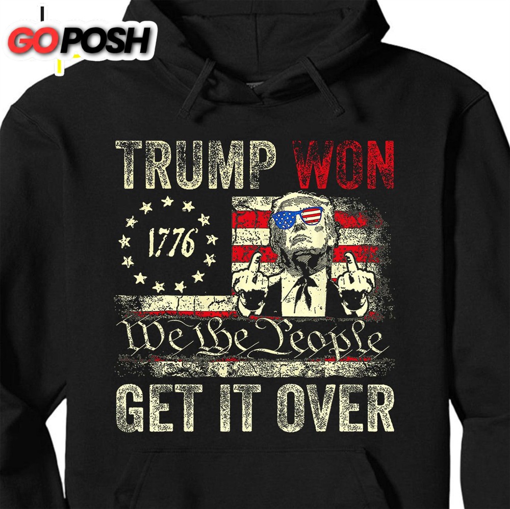 Trump We Won, Funny Trump Winning Election Shirt, Trump 47th President Shirt Dark
