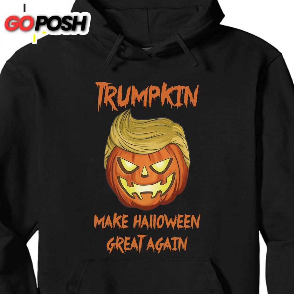 Trumpkin Make Halloween Great Again Trump 2024 Shirt Halloween Shirt Trump Supporters Shirt Dark