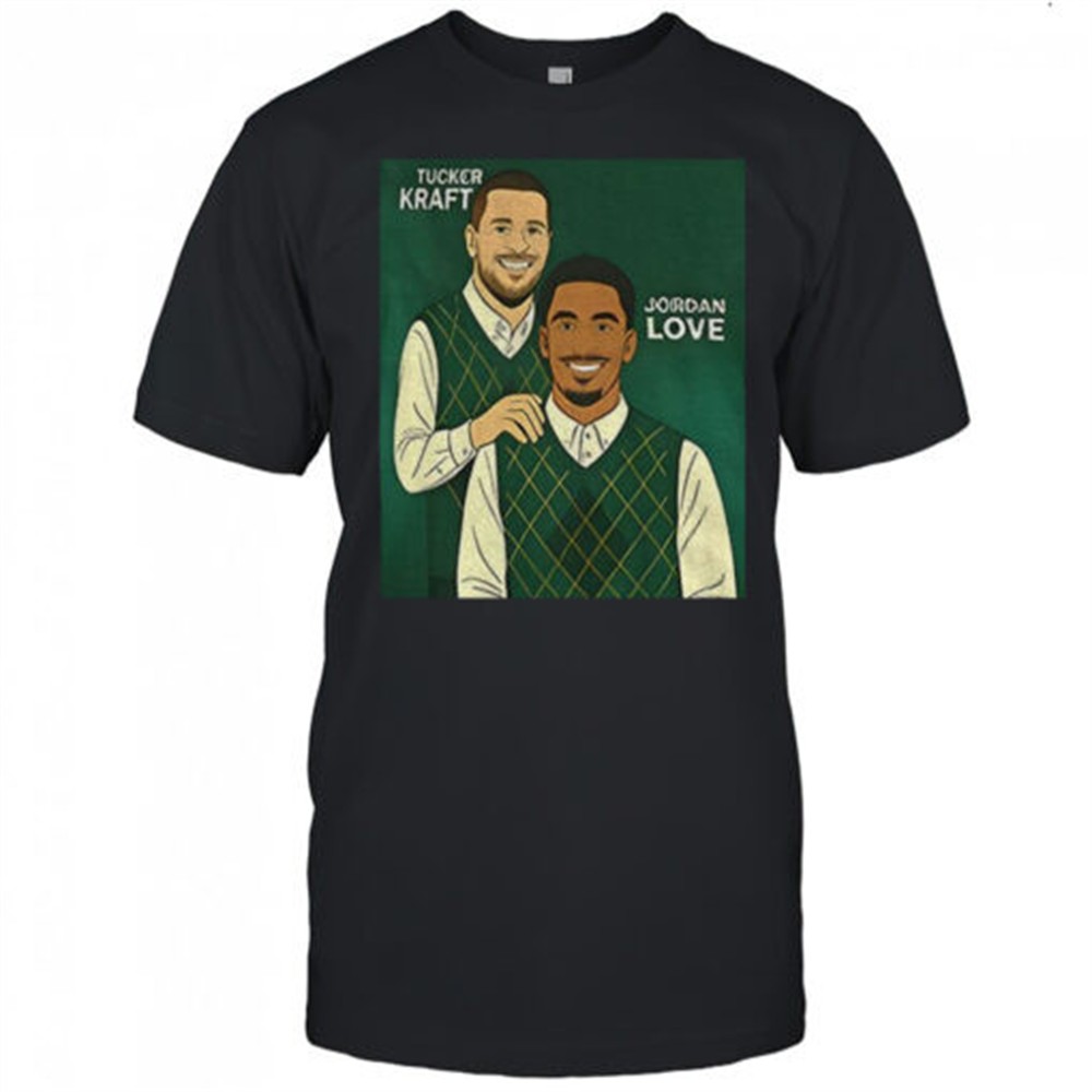 tucker-kraft-and-jordan-love-green-bay-packers-step-brother-nfl-football-cartoon-mnirdr7f Tucker Kraft and Jordan Love Green Bay Packers Step Brother NFL Football cartoon shirt