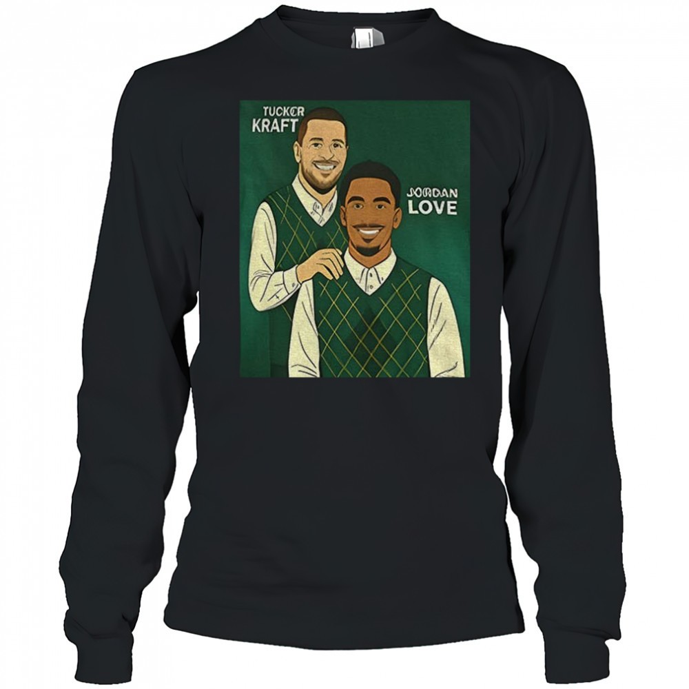 tucker-kraft-and-jordan-love-green-bay-packers-step-brother-nfl-football-cartoon-mnirdr7f Tucker Kraft and Jordan Love Green Bay Packers Step Brother NFL Football cartoon shirt