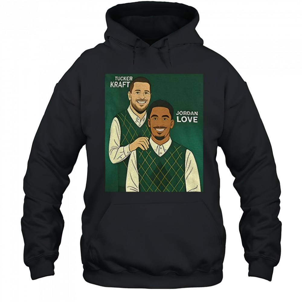 Tucker Kraft and Jordan Love Green Bay Packers Step Brother NFL Football cartoon shirt