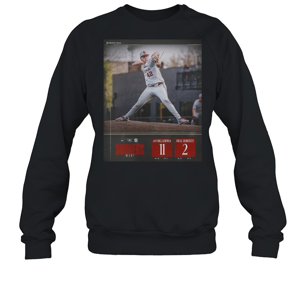Tuesday Dub In T-Town Oklahoma Sooners Baseball Win 11-2 Oral Roberts Final Score SEC 2025 T-shirt