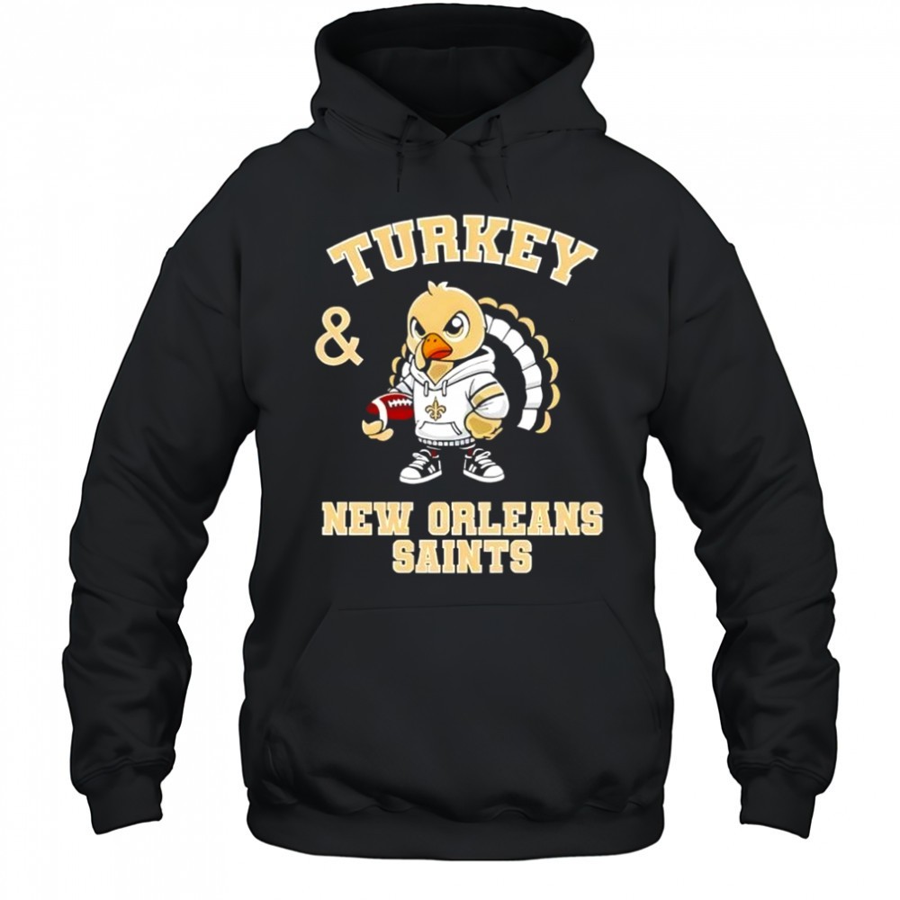 Turkey & New Orleans Saints Thanksgiving shirt