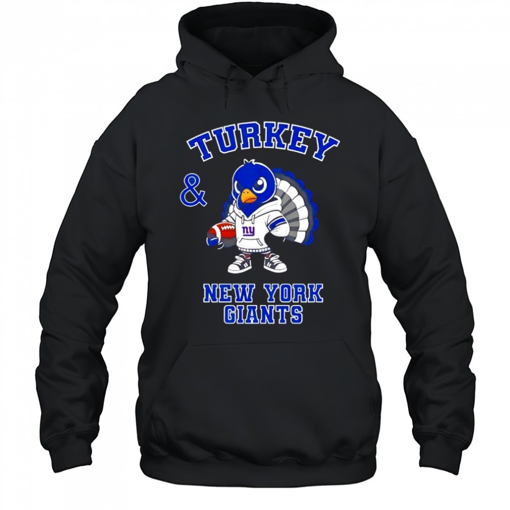 Turkey & New York Giants Thanksgiving shirt