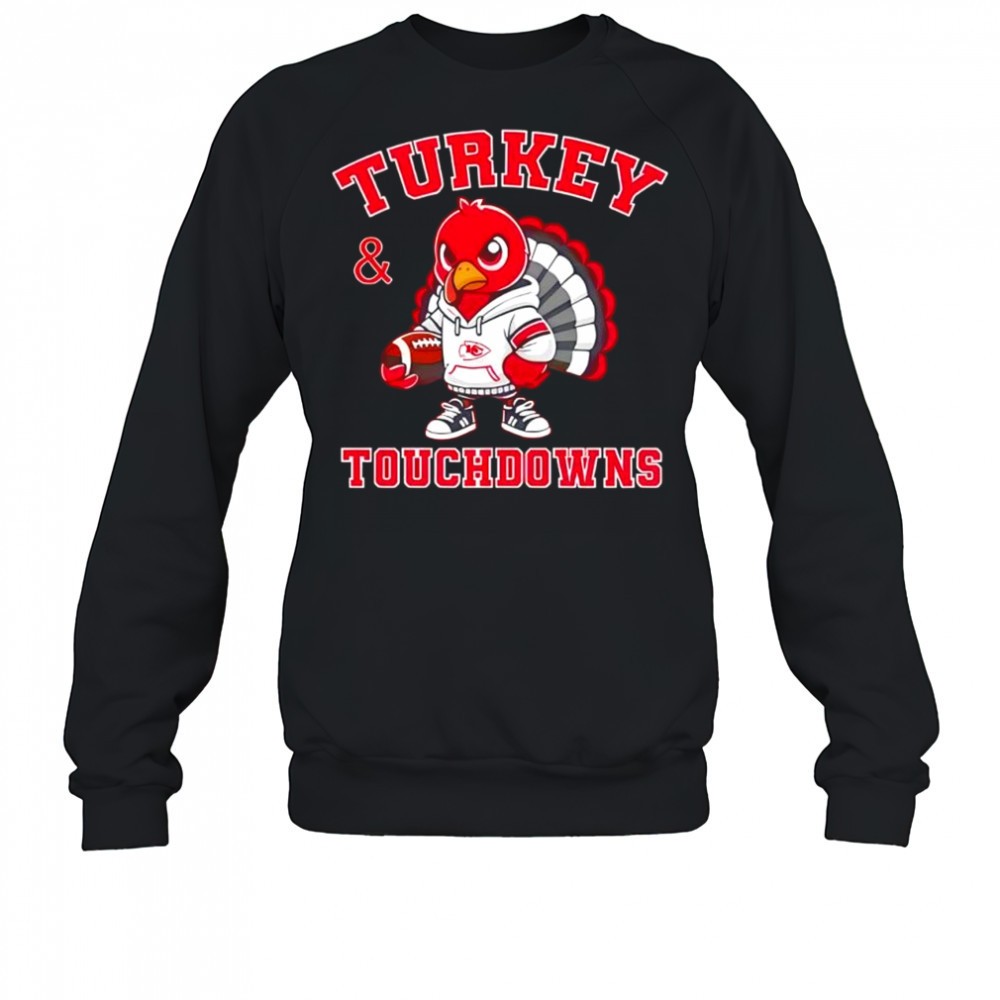 turkey-touchdowns-kansas-city-chiefs-thanksgiving-shirt-tto26kwi Turkey & Touchdowns Kansas City Chiefs Thanksgiving shirt