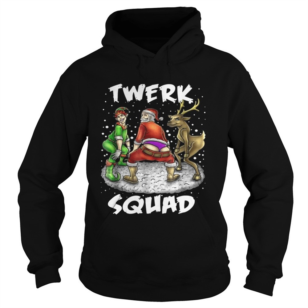 Twerk Squad Santa And Elf Twerking Christmas shirt