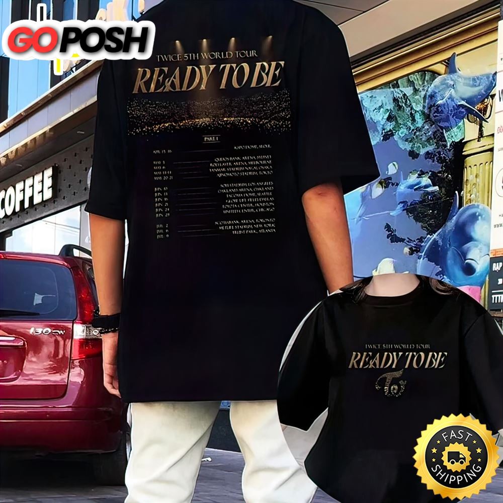 Twice Ready To Be 5th World Tour 2023 Dates Unisex T-shirt