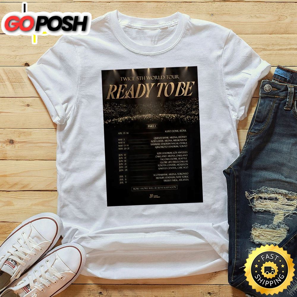 Twice Ready To Be 5th World Tour 2025 Unisex T-shirt