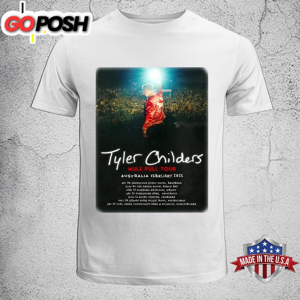 Tyler Childers Mule Pull 2025 Australia Tour Poster Unisex T-Shirt