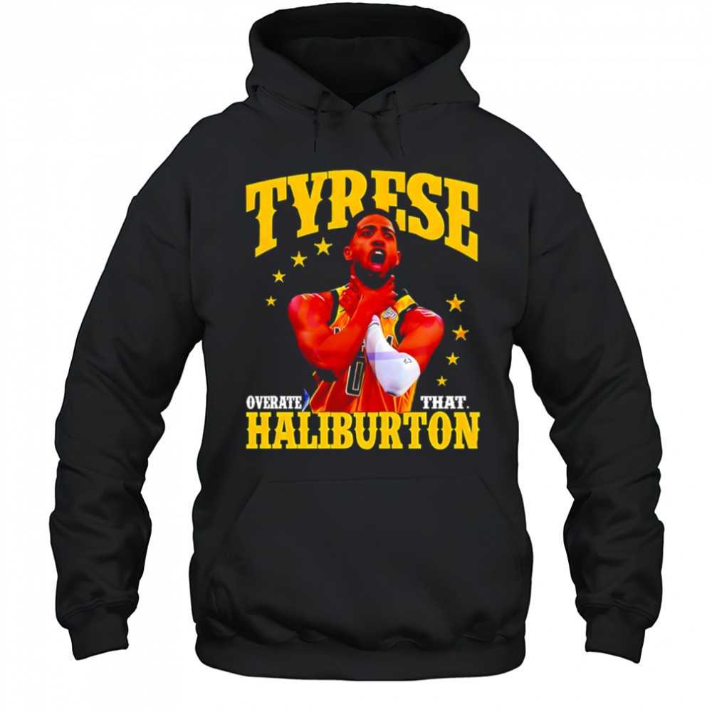 Tyrese Haliburton Choke Pose 2025 Playoffs Indiana Pacers shirt