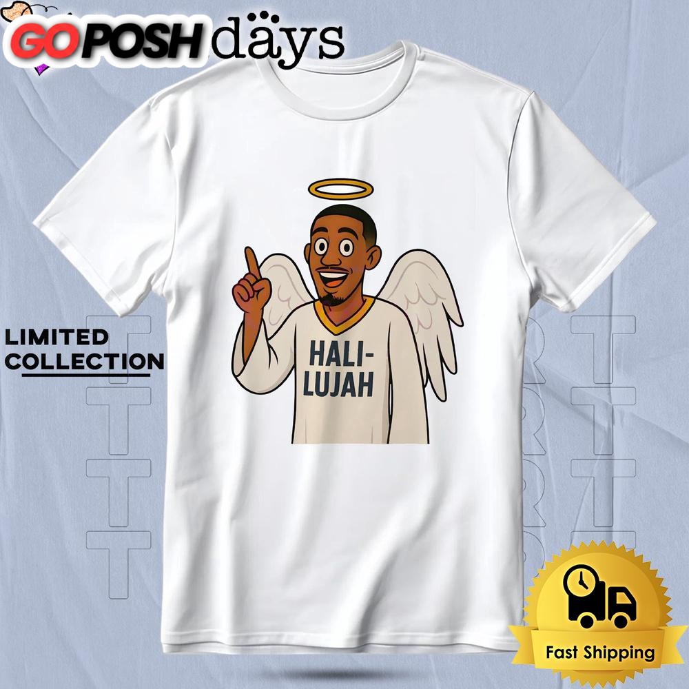 Tyrese Haliburton Hali Lujah Angel Meme Indiana Pacers Cartoon T Shirt