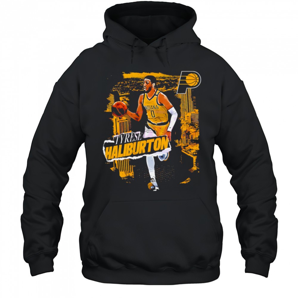 Tyrese Haliburton Indiana Pacers Basketball City Skyline shirt