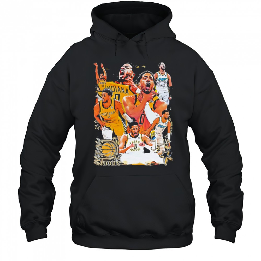 Tyrese Haliburton Indiana Pacers graphic players retro 2025 shirt