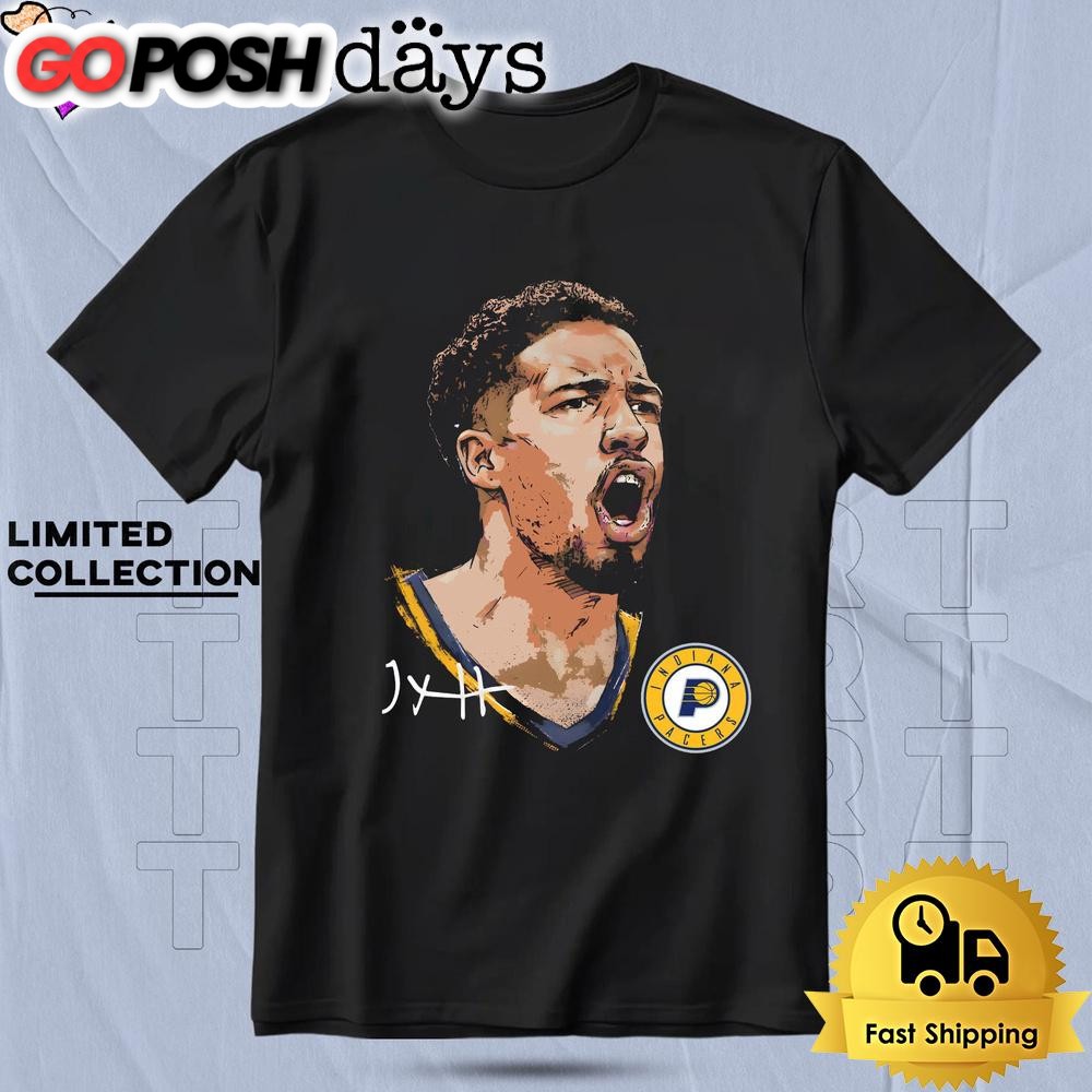Tyrese Haliburton Indiana Pacers Portrait T Shirt