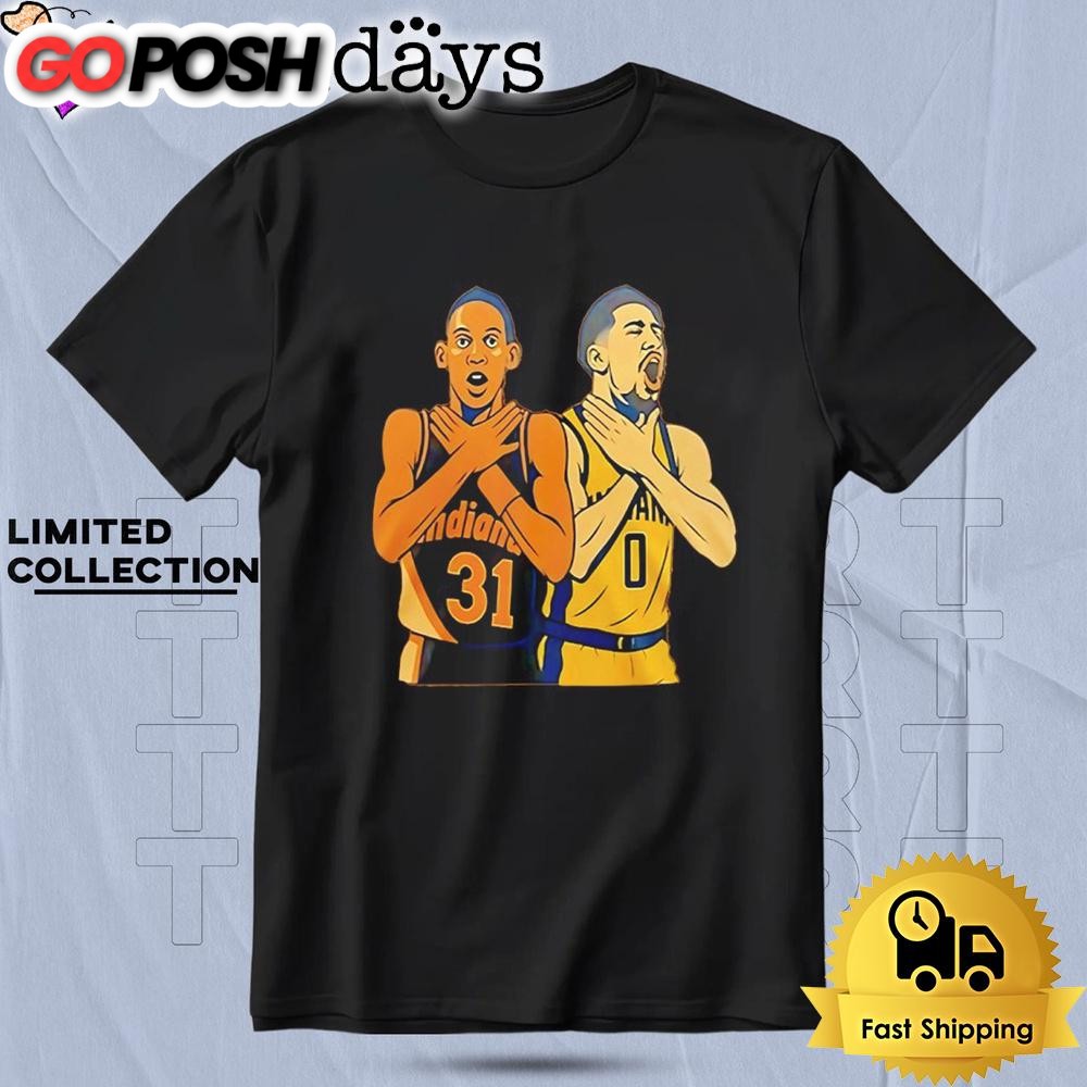 Tyrese Haliburton Legacy Signal Reggie Miller T Shirt